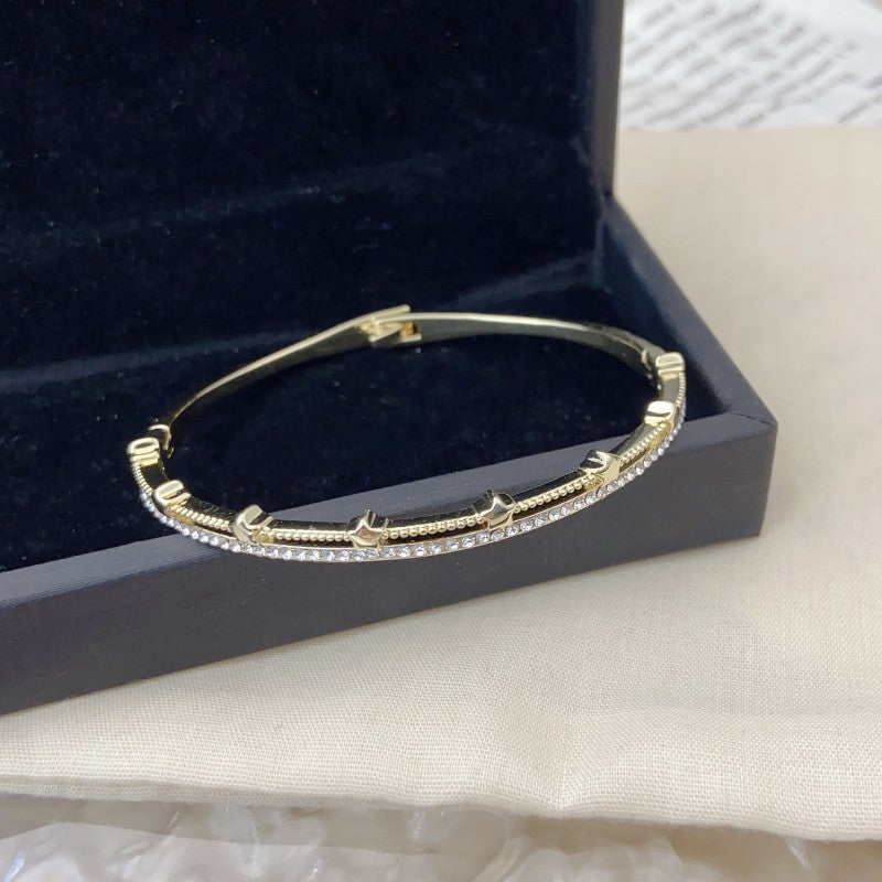 High-grade Light Luxury Niche Bracelet Women&#039;s Opening Design Adjustable Small Waist Cold Style High-grade Hand Jewelry