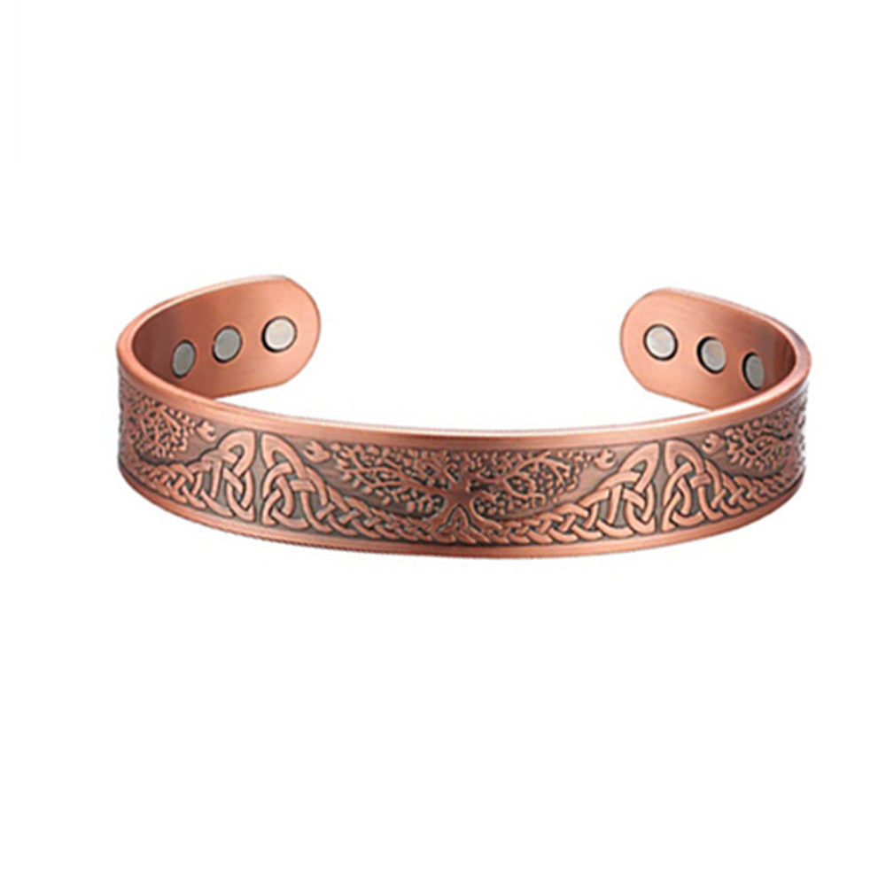 Copper Bracelet Magnetic Bracelet Opening Bracelet Tree Of Life Bracelet Alloy