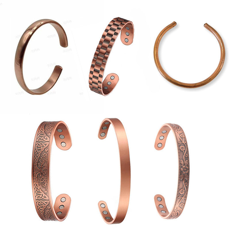 Copper Bracelet Magnetic Bracelet Opening Bracelet Tree Of Life Bracelet Alloy